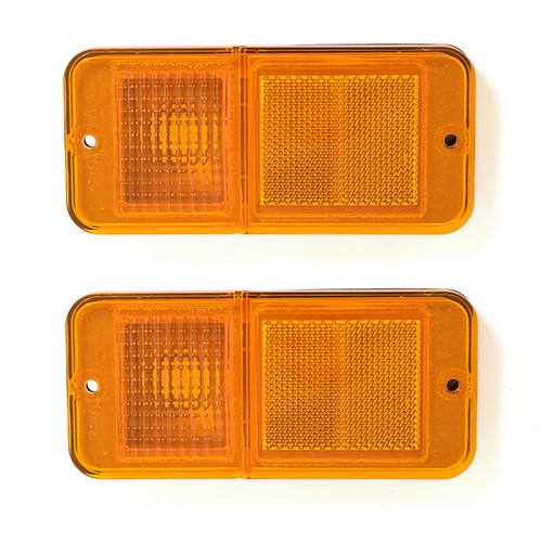 eClassics 1968-1972 Chevrolet C30 Pickup Truck Side Marker Lens Amber Without Trim PAIR