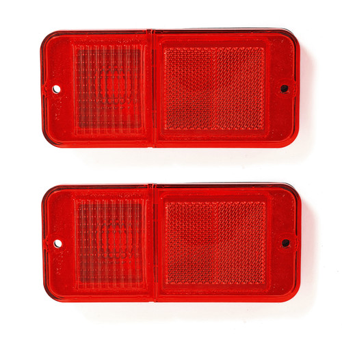 eClassics 1968-1972 GMC C25/C2500 Pickup Truck Side Marker Lens Red Without Trim PAIR
