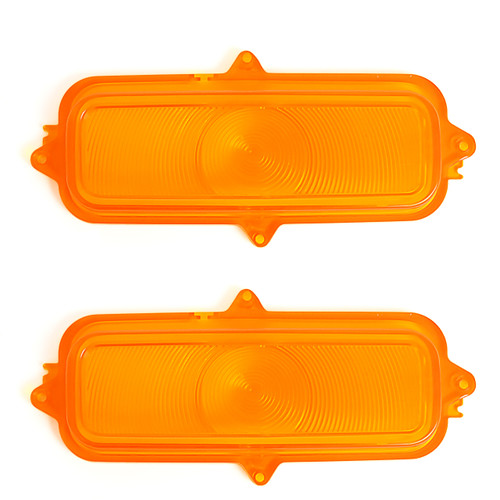 eClassics 1963-1966 Chevrolet C20 Pickup Truck Parking Light Lens Amber Pair