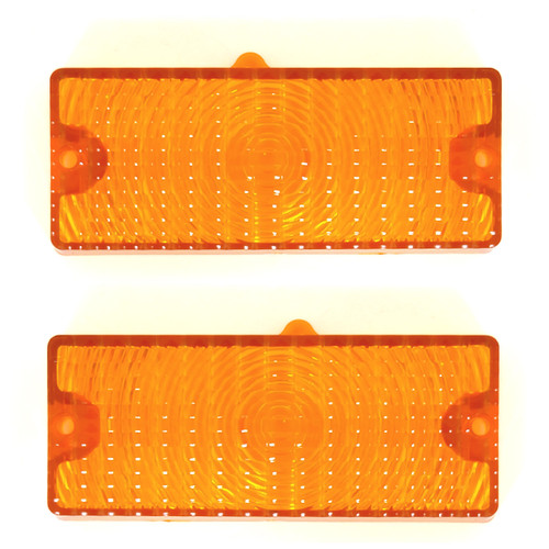 eClassics 1969-1970 Chevrolet C30 Pickup Truck Parking Light Lens Amber Pair