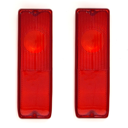 eClassics 1970-1970 Chevrolet G30 Van Tail Light Lens Fleetside Red Pair