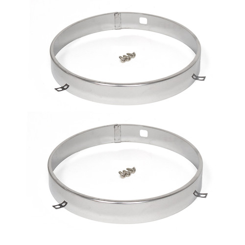 eClassics 1967-1974 Chevrolet Camaro Headlight Retaining Ring 7 Inch Diameter, 1 Inch Wide PAIR