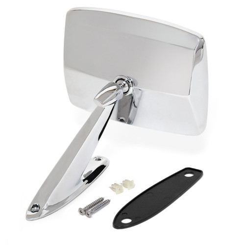 ACP FB-BM006A 1980-1989 Ford Bronco Outside Mirror Chrome Passenger Side With Convex Glass