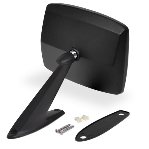 ACP FB-BM007A 1980-1989 Ford F-350 Pickup Truck Outside Mirror Black Passenger Side With Convex Glass