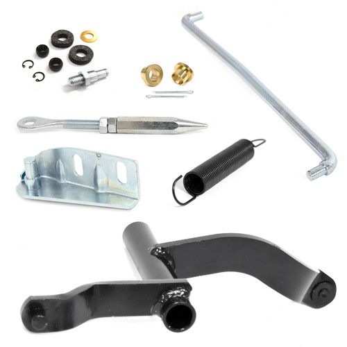 eClassics 1966 Ford Mustang Clutch Bell Crank Kit 289 Except HiPo - Equalizer Bar, Pivot Mount Brackets, Upper/Lower Rods, Spring