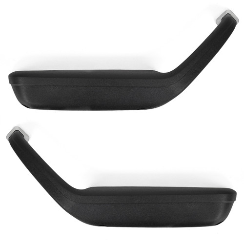 ACP FK-BA001 1973-1976 Ford Pinto Arm Rest Pad Black With Chrome Trim Pair