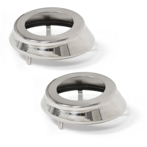 eClassics 1963-1964 Chevrolet Corvette Window Crank Handle Bezel Pair