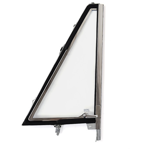 eClassics 1966-1977 Ford Bronco Vent Window Assembly Chrome Clear Glass Passenger Side