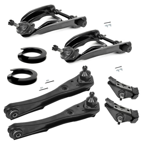 eClassics 1968-1973 Ford Mustang Upper & Lower Control Arm Set With Coil Spring Mounting Kit