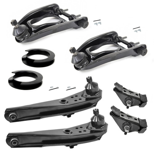 eClassics 1963-1965 Ford Falcon Upper & Lower Control Arm Set With Coil Spring Mounting Kit