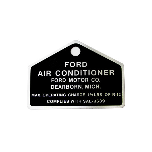 eClassics 1967-1969 Ford Thunderbird Ford Air Conditioning Compressor Tag