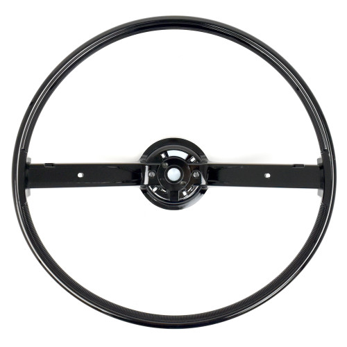 eClassics 1970-1973 Ford Mustang Steering Wheel 2-Spoke With Horn Bars Black