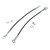 eClassics 1983-1996 Ford F-150 Pickup Truck Tailgate Check Cable 22" With Hardware Pair