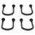 eClassics 1964-1966 Ford Mustang Rear Leaf Spring Axle U-Bolt - 4 Bolt Set