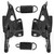 eClassics 1967-1970 Ford Mustang Hood Hinge and Spring Kit - Driver and Passenger Side