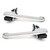 eClassics 1980-1996 Ford F-150 Pickup Truck Outside Door Handle Chrome Pair