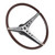 eClassics 1968-1969 AMC AMX Steering Wheel Woodgrain 3-Spoke With Center Horn Trim