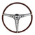 eClassics 1968-1969 AMC AMX Steering Wheel Woodgrain 3-Spoke With Center Horn Trim