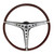 eClassics 1968-1969 AMC Javelin Steering Wheel Woodgrain 3-Spoke With Center Horn Trim