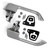 eClassics 1987 Chevrolet V10 Pickup Truck Outside Door Handle Chrome Pair