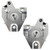 eClassics 1966-1967 Mercury Comet Door Handle Remote Control Link Shaft Plate Assembly Pair