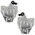 eClassics 1966-1967 Mercury Comet Door Handle Remote Control Link Shaft Plate Assembly Pair
