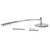eClassics 1937 Ford Model 78 Hinge Pin Mirror 4 Inch Round With Curved Arm For Driver Side Or Passenger Side With 2-1/4" Hinge