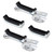 eClassics 1968-1972 GMC K35/K3500 Pickup Truck Radiator Mounting Brackets Upper/Lower PAIR For 3.25 Inch Thick Tanks