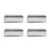 eClassics 1987-1991 GMC V3500 Pickup Truck, 1989-1991 Chevrolet V3500 Pickup Truck Door Pull Strap Cover Chrome 4-Piece Set
