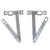 eClassics 1989-1989 Chevrolet R2500 Pickup Truck, 1987-1989 GMC R2500 Pickup Truck Tailgate Link Hinge Assembly PAIR