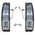 eClassics 1967 Ford Econoline Van Tail Light Housing Pair