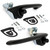 eClassics 1967-1968 Ford Mustang Outside Door Handle Assembly Black Pair