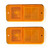 eClassics 1968-1972 Chevrolet C30 Pickup Truck Side Marker Lens Amber Without Trim PAIR
