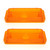 eClassics 1967-1968 Chevrolet C30 Pickup Truck Parking Light Lens Amber Pair