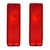 eClassics 1967-1972 GMC K25/K2500 Pickup Truck Tail Light Lens Fleetside Red Pair