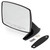 ACP FB-BM007A 1980-1989 Ford F-150 Pickup Truck Outside Mirror Black Passenger Side With Convex Glass