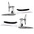 eClassics 1955-1957 Chevrolet Bel Air Outside Mirror Chrome Pair - Flat Driver and Convex Passenger Side