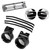 eClassics 1967-1972 Chevrolet C30 Pickup Truck A/C Air Dash Set Black - Bezels, Center Vent, Deflector Balls