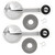 eClassics 1959-1960 Chevrolet Bel Air Window Handle Chrome Black Knob PAIR