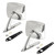eClassics 1968-1979 Ford Bronco Outside Mirrors Chrome Pair
