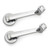 eClassics 1961-1971 International Harvester Scout Door Window Handle Chrome With Chrome Knob Pair