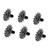 eClassics 1976-1980 International Harvester Scout II Terra Door Latch Screw With Locking Star Washer 6 Piece Set