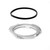 ACP FM-EF0005SS 1970-1977 Ford Maverick Stainless Fuel Sending Unit Lock Ring And Gasket For 2-7/8" Opening