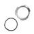 ACP FM-EF0005SS 1964-1968 Ford Custom 500 Stainless Fuel Sending Unit Lock Ring And Gasket For 2-7/8" Opening