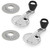 eClassics 1954-1958 Buick Century Vent Window Handle Chrome With Black Knob PAIR