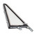 eClassics 1966-1977 Ford Bronco Vent Window Assembly Chrome Clear Glass Passenger Side