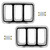 eClassics 1970 Ford Mustang Tail Light Bezel Pair