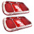 eClassics 1971-1973 Ford Mustang Tail Light Lens Pair With Bezel