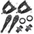 eClassics 1966-1967 Mercury Comet Upper & Lower Control Arm Set With Coil Spring Mounting Kit