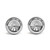 eClassics 1968-1970 Chevrolet Caprice Door Lock Knob Ribbed Chrome Pair